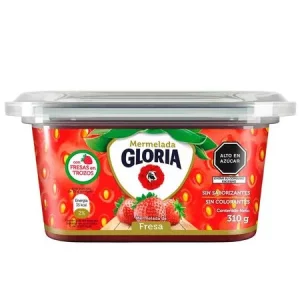 GLORIA MERMELADA FRESA 310GR POTE X12 UNIDADES