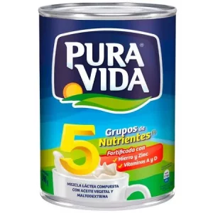 PURA VIDA MEZCLA LÁCTEA BANDEJA- 390G X24 UNIDADES