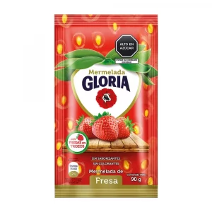 GLORIA MERMELADA FRESA 90GR SACHET X12 UNIDADES