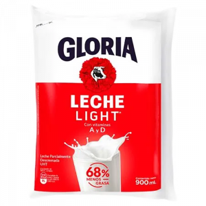 GLORIA UHT LIGHT X900 ML  CAJ X12 BOLSAS