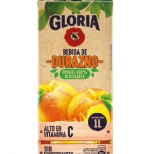 GLORIA JUGO DE DURAZNO 1L CAJA X12 UNIDADES