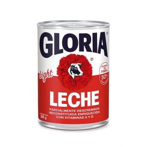 GLORIA LECHE LIGHT 390GR BANDEJA X24 UNIDADES