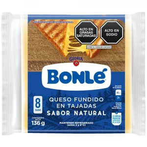 QUESO FUND. TAJADA NATURAL 136GR PACK X24 UNIDADES