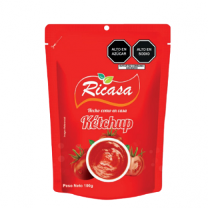 RICASA:KETCHUP DE 100GR, CAJA X24 UNIDADES