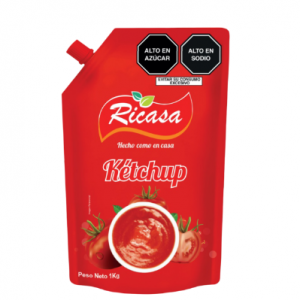 RICASA: KETCHUP DE 1KGR CAJA X6 UNIDADES