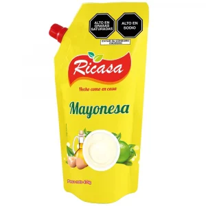 RICASA: MAYONESA DE 475GR , CAJA X6 UNIDADES