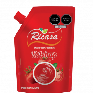 RICASA: KETCHUP DE 200GR, CAJA X12 UNIDADES
