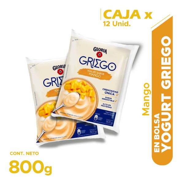 GRIEGO MANGO ,BOLSA DE 800GR- CAJA POR 12 UNIDADADES