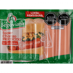 SUPER CHORIZO PRECOCIDO "LA SEGOVIANA" X12 UNIDADES