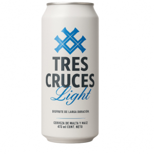CERVEZA "TRES CRUCES" LIGHT LATA 473mL X6 UNIDADES