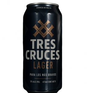 CERVEZA «TRES CRUCES» LAGER LATA 473mL X6 UNIDADES