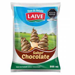 BASE DE HELADO LAIVE CHOCOLATE 800 ML (CAJA X 16 UND)