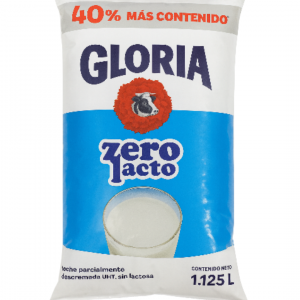 GLORIA UHT ZEROLACTO BOLSA POR 1.125L DE 10 UND