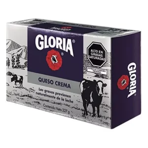 GLORIA QUESO CREMA BARRA 227G - 36UND